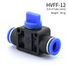Pneumatic Parts 4mm 6mm 8mm 10mm 12mm Improvement Pneumatic Air 2 Way Quick Fittings Push Connector Tube Hose Plastic