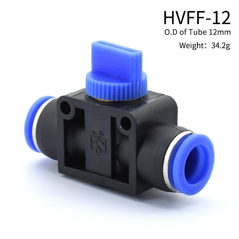 Pneumatic Parts 4mm 6mm 8mm 10mm 12mm Improvement Pneumatic Air 2 Way Quick Fittings Push Connector Tube Hose Plastic