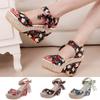 Premium Quality Women Boho Beach Sandals With Floral Wedge Heels For Summer Style