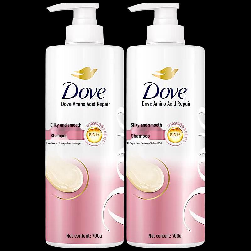 Dove Silky & Smooth Amino Acid Shampoo Twin Pack