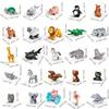 25 stk/sett Stor Størrelse Minifigur Dyr Klosse Gårdsserie | Store Byggeklosser Kompatible med Duplo Dyreserie Leker for Barns Barnefestgave