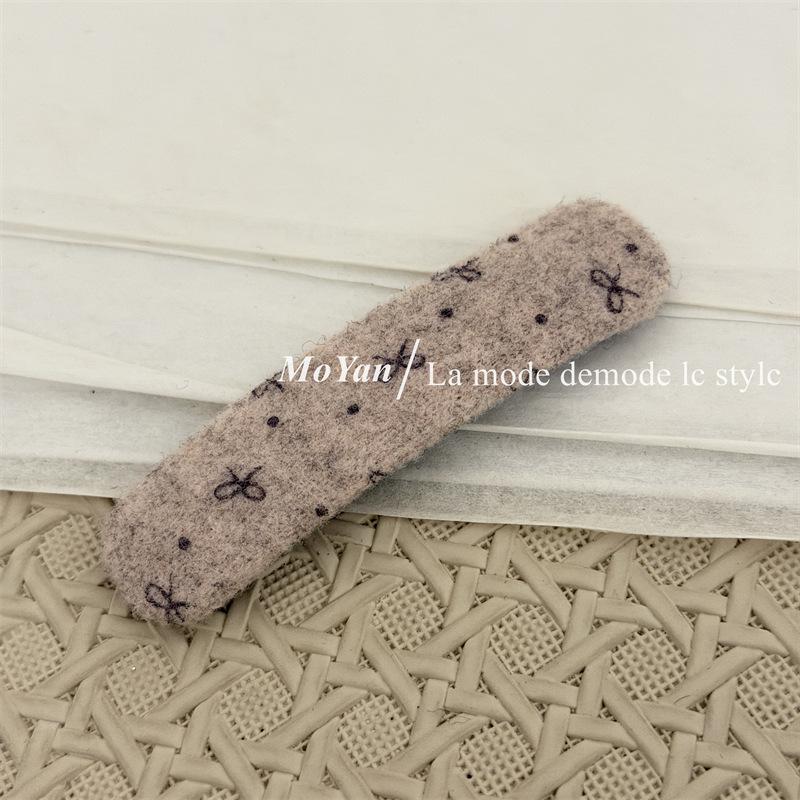 Bows BB Clips Hair Clips, Cute and Fashionable Bangs Clips, Elegant Messy Hair Clips Rectangular clamp розовый