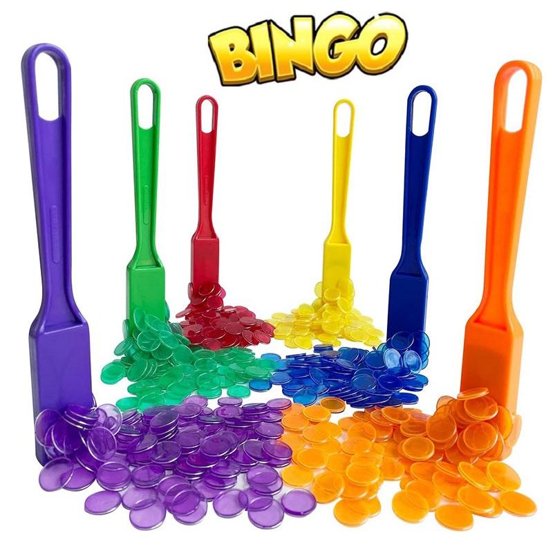 Montessori Magnetstab-Set Bingo-Chips Wissenschaft Farbe Zählen Mathe Lernspiel Kinder Pädagogisches Spielzeug Lustiges Familienspiel