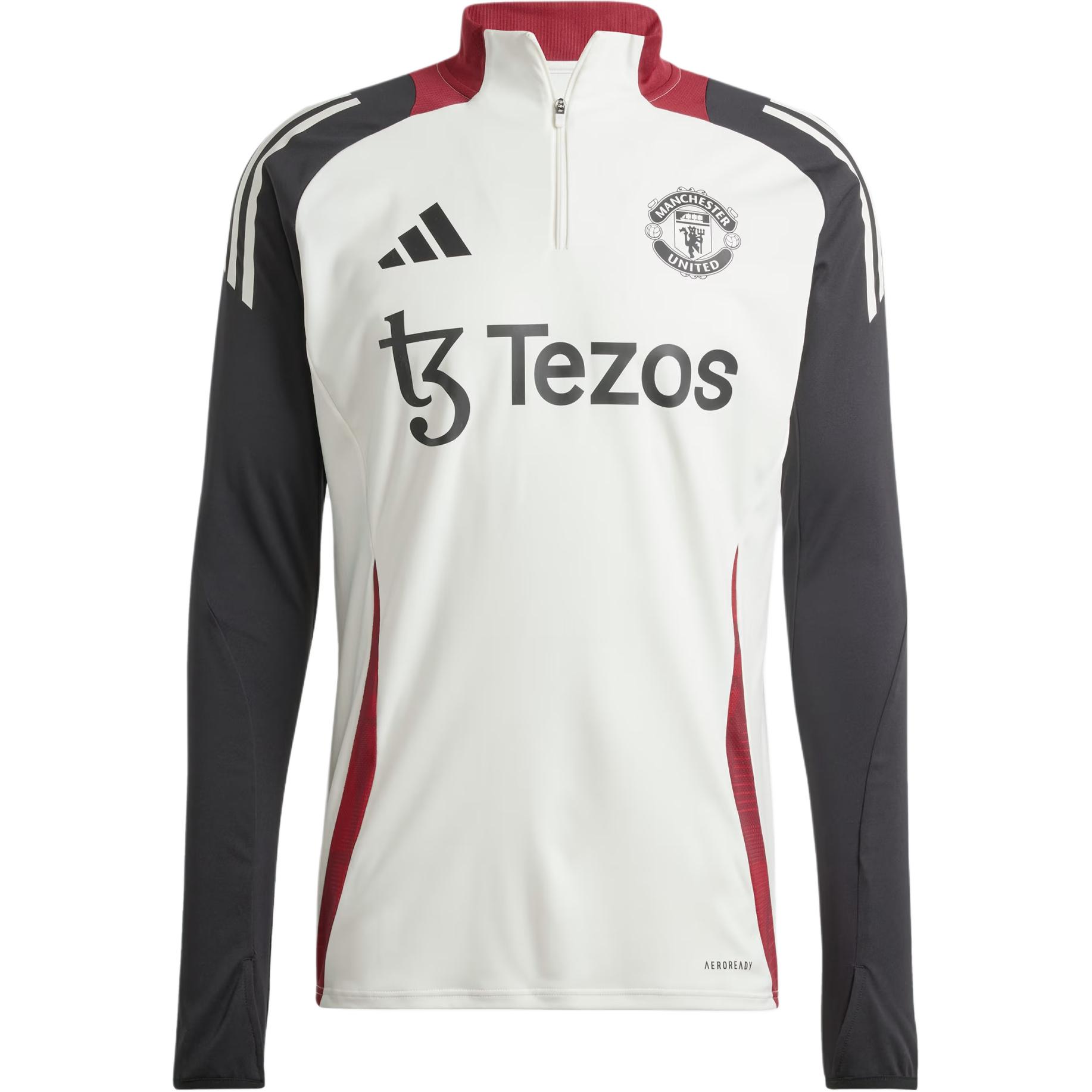 

Adidas Aeroready Manchester United Football Series Comfortable Casual Training Pullover Raglan Long Sleeve Retro Football Shirt Men tops JE3737 S