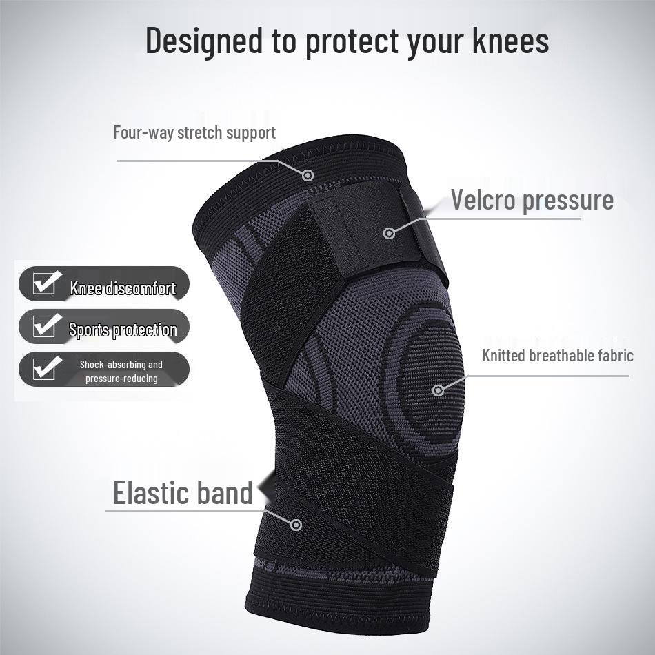 Anti-Slip Compression Knee Pads for Fitness, Running, Squats, and Basketball - Protective Gear for Men and Women