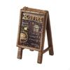 1/64 Dollhouse Coffee Bar Sign Board Small Club Menu Adults Gift Landscape Miniature