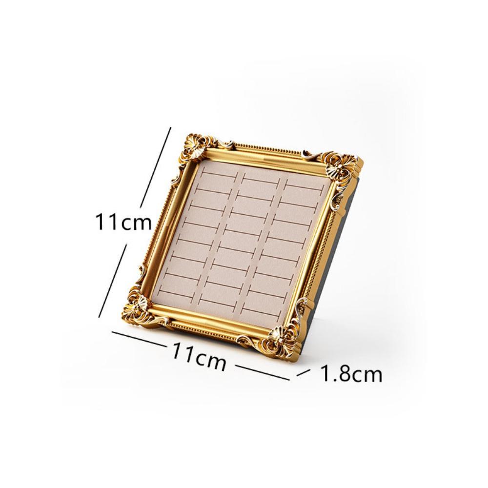 Photo Frame Jewelry Display Tray Wooden Ring Holder Fashion Earring Tray  Shop Window Decoration
