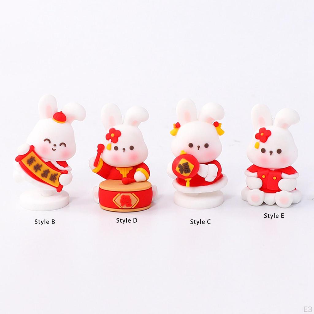 Cute Miniature Figures Statue Art Sculpture Crafts for Home Shelf Living Room Decor Car Dashboard