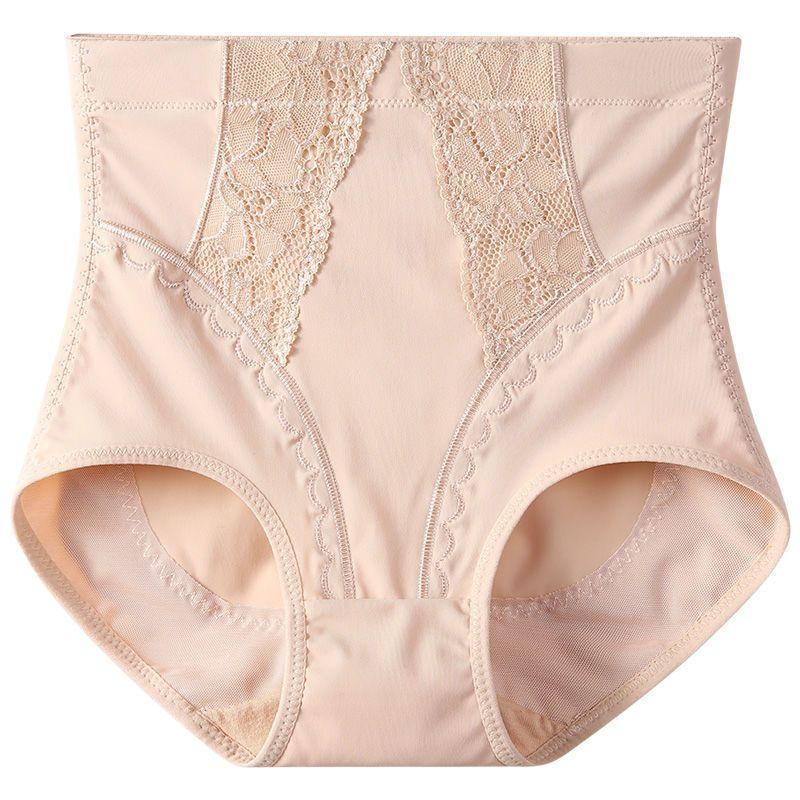 Damen Bauchkontrolle Eis-Seide Nahtlose Unterwäsche Sommer Dünn Bauchformend Übergröße Hohe Taille Po-Hebend Po-Bedeckende Slips