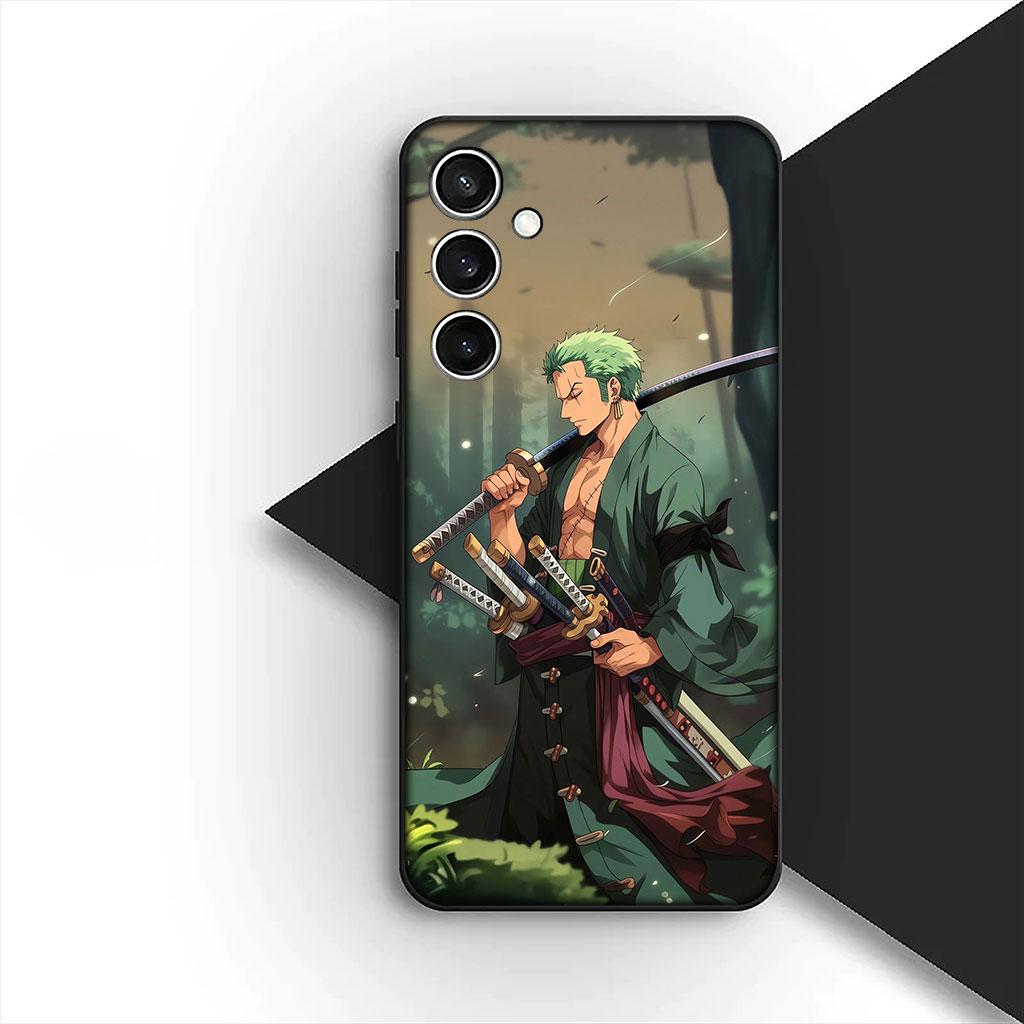 Phone Cover for Samsung Galaxy S22 S21 S20 FE Ultra Plus A07 A17 A15 A16 A25 A57 A37 Case Sanji One Pieces Luffy Roronoa Zoro