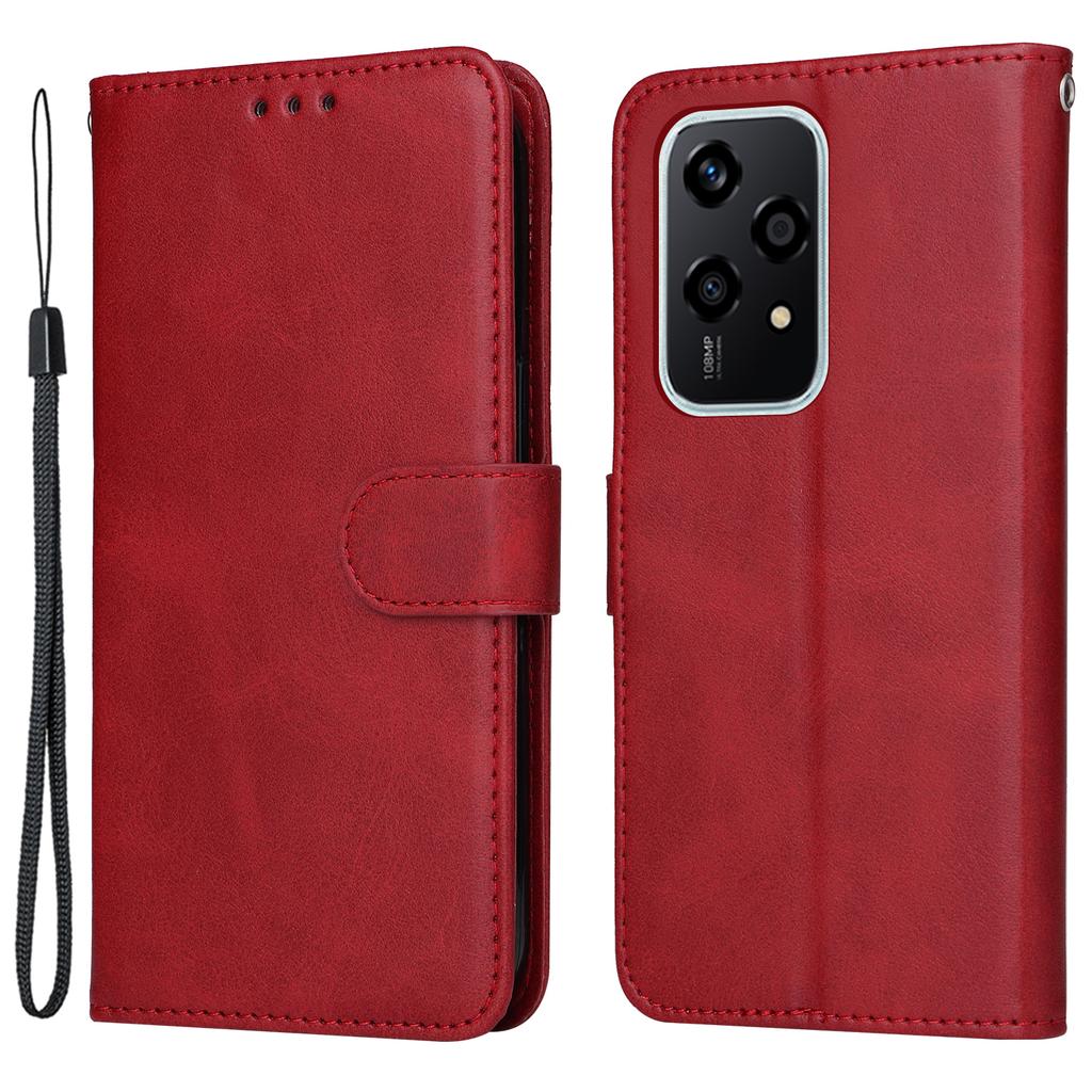 Pro Honor 200 Lite Pouzdro Textura telecí kůže Peněženka Sloty na karty Magnetická přezka Kryt na telefon