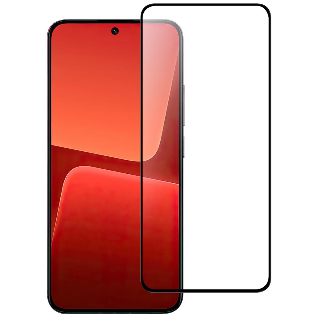 Für Xiaomi 13T/13T Pro Superklarer Handy-Displayschutz Schwarzer Rand Vollklebend AGC Glas Bildschirmschutzfolie