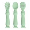 Infant Silicone Bent Spoon for Learning To Eat and Drink