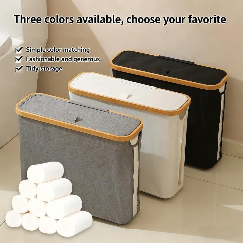 Toilet paper storage basket, toilet paper storage box, bathroom accessory rack, visible tissue storage basket
