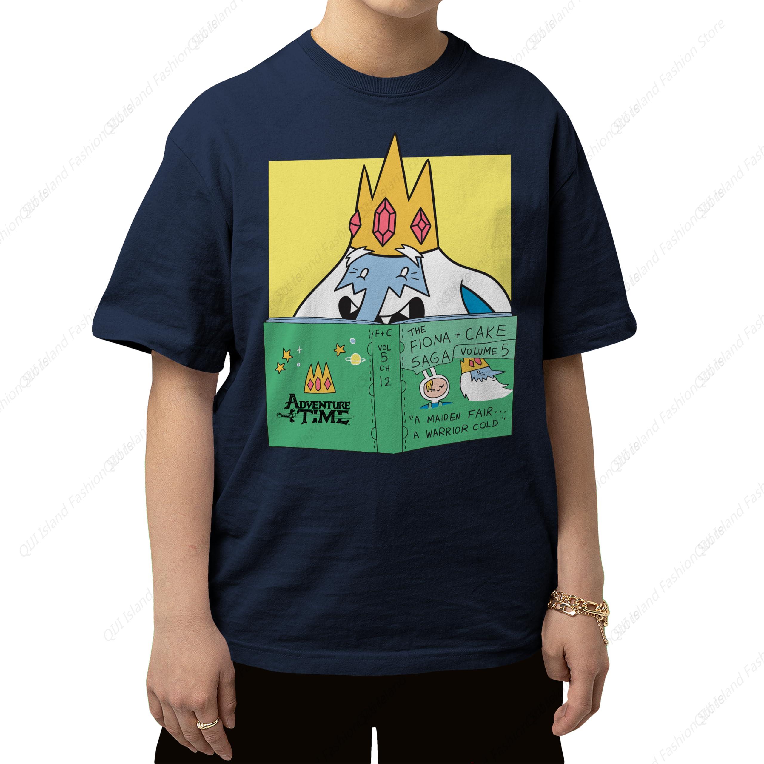 Adventure Time Ice King Book Unisexs and Womens Short Sleeve TShirt S