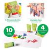 Crayola My First Washable Fingerpaint Set 4 Colors Water Washable Tube Paints Suitable for 1 Year and Older