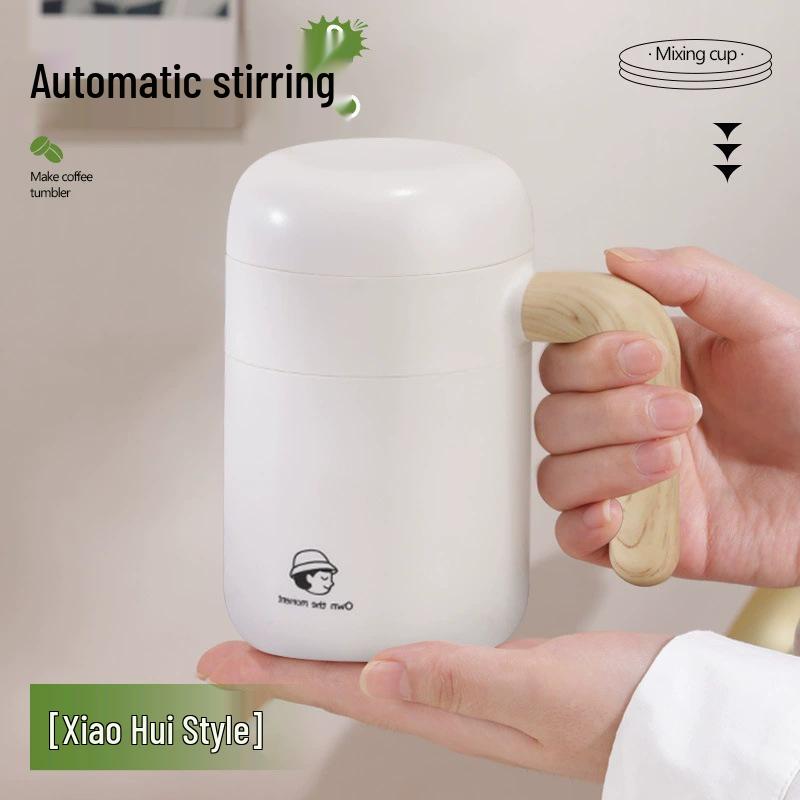 Rechargeable Automatic Mixing Cup: Portable Electric Magnetic Shaker for Coffee and More. 301-400ml