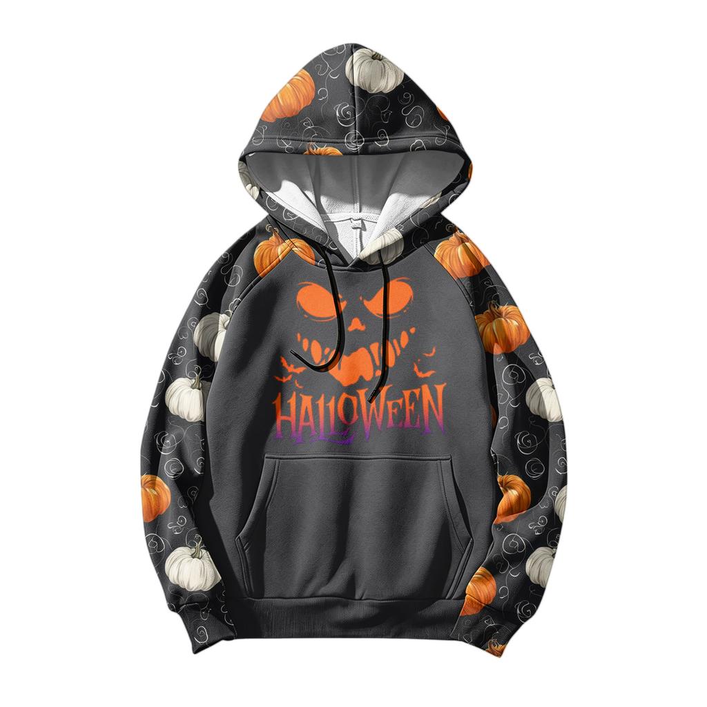 Men's Printed Hoodie with Pocket and Drawstring Loose Fit Casual Sweatshirt