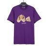 SS Cartoon Bear Print T Shirt Loose Fit Unisex Casual Short Sleeve Tops