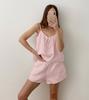 Crepe Cotton Breathable Loose and Comfortable Summer Suspender Shorts Pure Cotton Cotton and Silk Pajamas Set Home Women