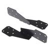 2/5Pcs Carbon Steel Strong Heavy Duty Windproof Buckle Structural Parts Hurricane Tie Bracket Hardware For Trusses/Rafters Ties