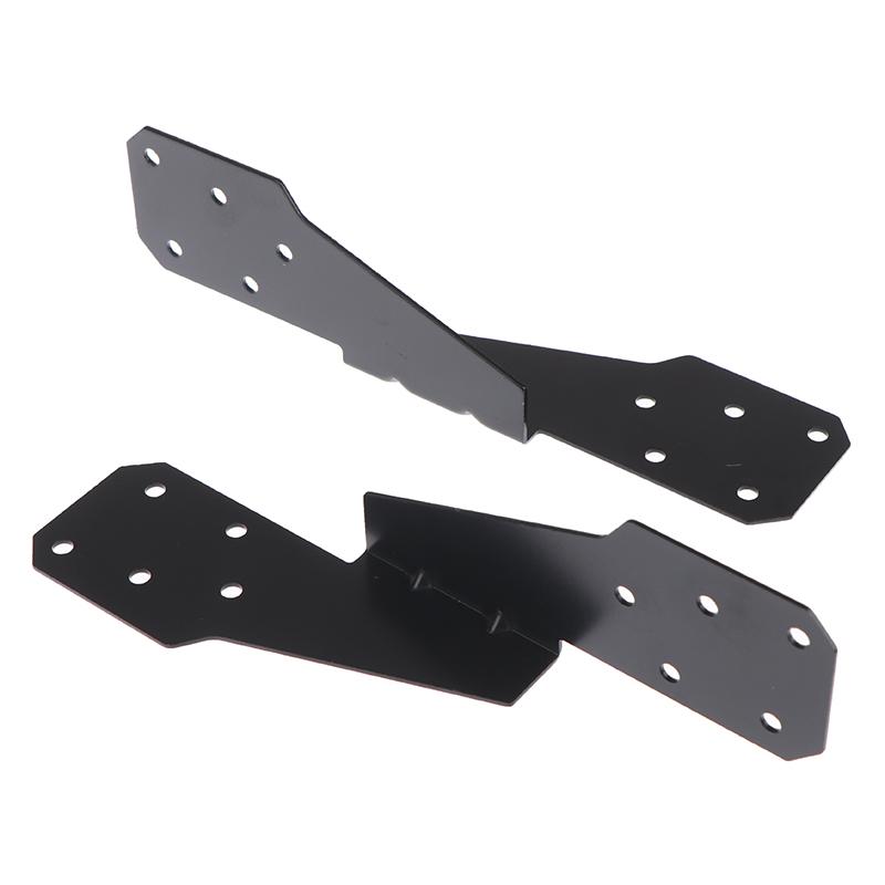 2/5Pcs Carbon Steel Strong Heavy Duty Windproof Buckle Structural Parts Hurricane Tie Bracket Hardware For Trusses/Rafters Ties