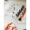 VaHppy Threaded Circle Stained Glass Dildo Adult Sex Toys Anal Plugs Female Masturbation SM  Gay Twisted Twist 4 Styles