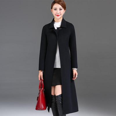 Double-Sided Wool Coat: Women's 2026 Autumn/Winter Long Over-the-Knee Stylish Woolen Coat
