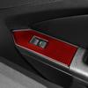 For Ford Mustang 2009-2014 Accessories Carbon Fiber Car Window Lifter Control Switch Panel Sticker Decal Interior Trim
