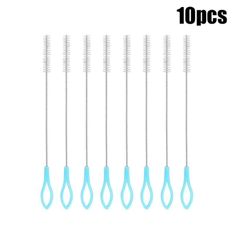 

10/20/30Pcs Drinking Straw Cleaning Brush Kit Reusable Tube Pipe Cleaner Nylon Stainless Steel Long Cup Bottles Straw Brushes