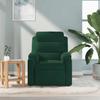 Massage Chair Dark Green Velvet