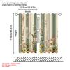 2pc   Window Curtains Botanical Blossoms Durable Polyester  Without Electricity Birthday Party Use for Seasonal Decorations