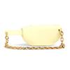 Bottega Veneta BV Chain Pouch Magnetic Frame Closure Leather Waist Bag Women waist bag Ice-Cream 651445-VCP41-7406