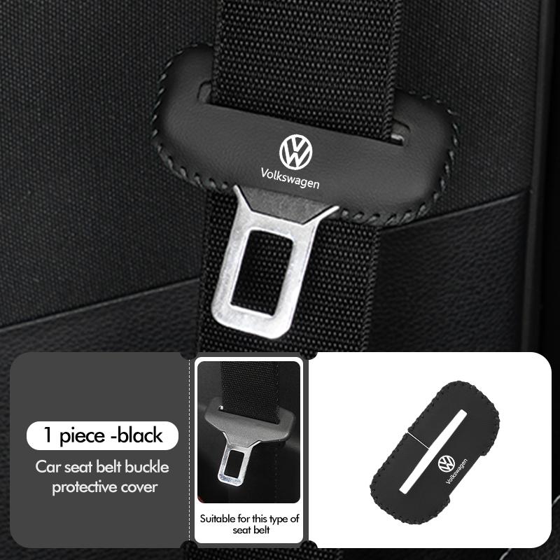 2pcs Car Seat Belt Buckle Protector Anti-scratch Protective Cover For Volkswagen VW Scirocco Jetta Beetle Golf 4 5 6 Passat Polo Fx1