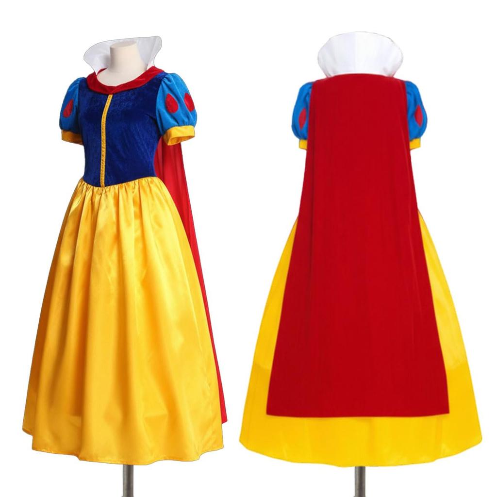 [monoii] Snow White Pannier Set, Adult Halloween Queen Costume Dress, Sizes S, M, L, XL 399