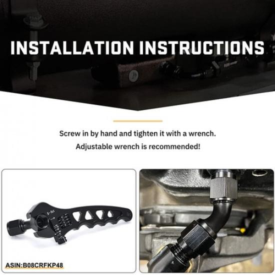 AN4/AN6/AN8/AN10/AN12 Female Swivel Coupler Union Fitting Adapter Aluminum 1-2pc