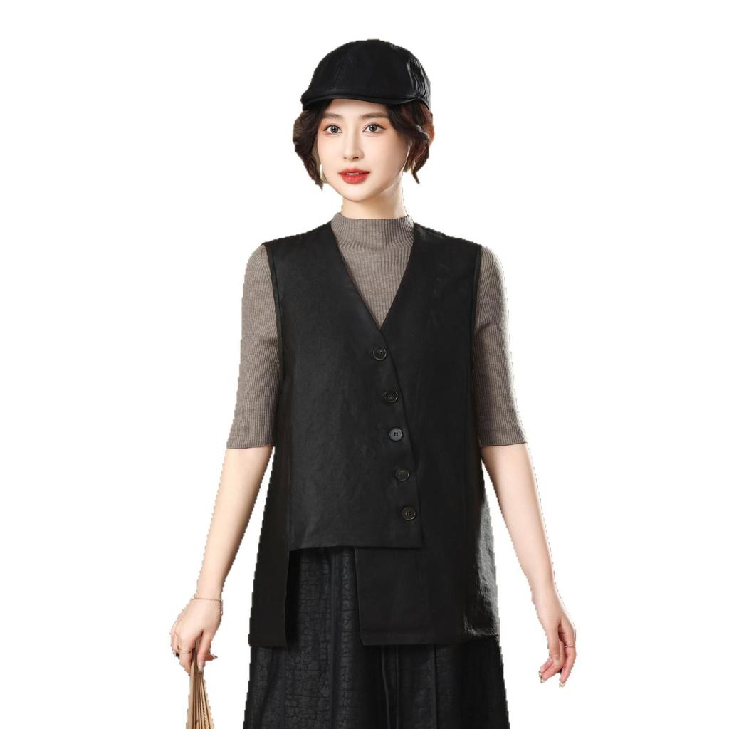 Silk Xiangyunsha Turtle Pattern Fashion Vest 2026