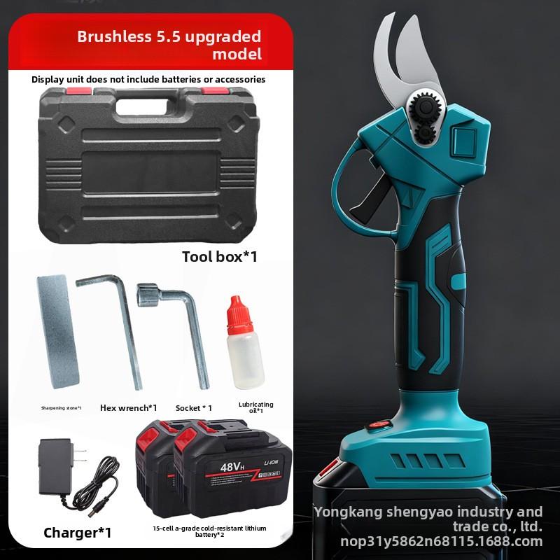 Handheld electric pruning shears: lithium battery charging garden shears