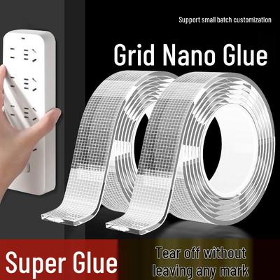 High Viscosity Transparent Acrylic Nano Double-Sided Tape - No Trace, Ideal for Home and Office Use