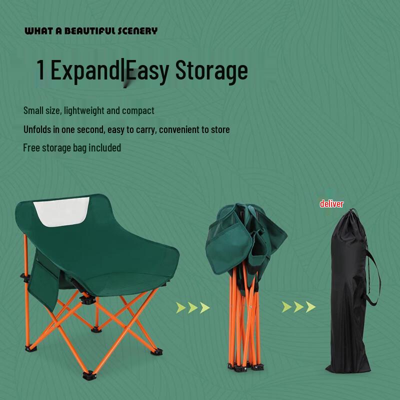 Portable Outdoor Folding Moon Chair