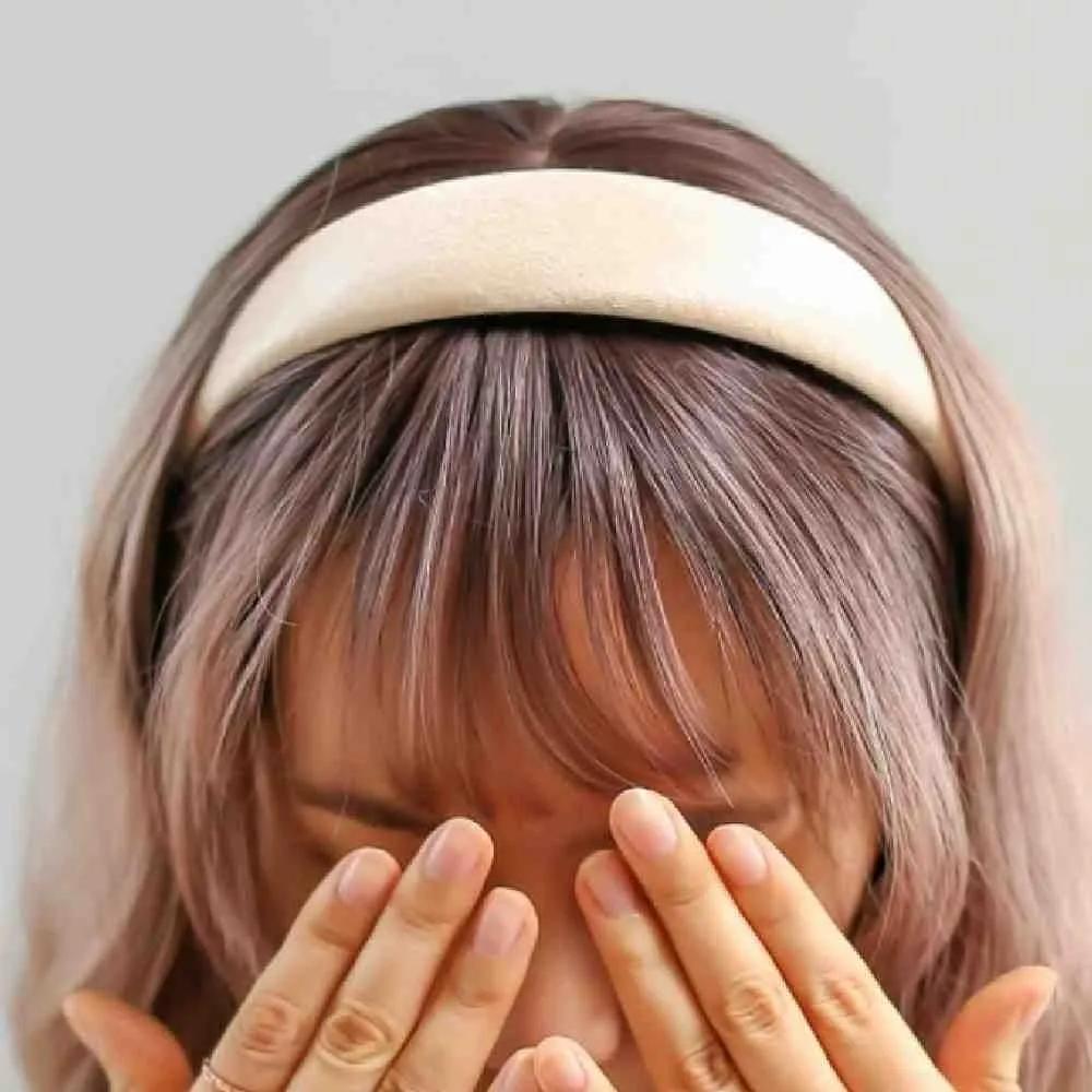 Topmall Pearl Volume Headband Ivory Thick Headband Pretty Headband Volume Hairband