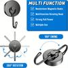 Family Magnetic Hooks Heavy Duty, 110Lbs Strong Rare Earth Neodymium Magnets with Hooks for Hanging for Kitchen, Home, Workplace