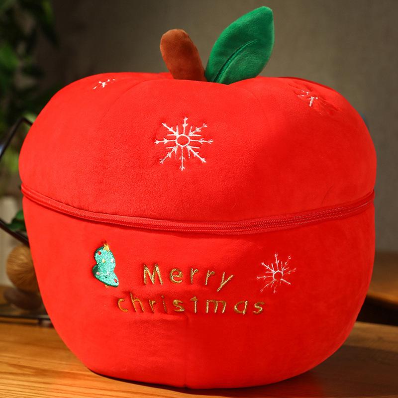Christmas Plush Set: Santa, Reindeer, Apple Cushion, Tree, Snowman Doll