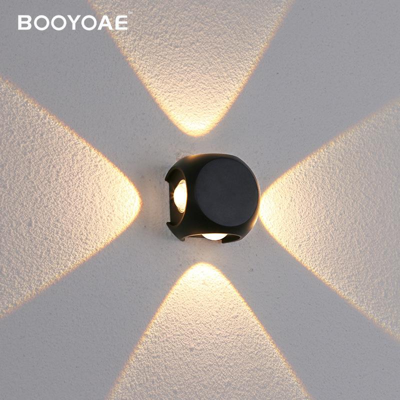 LED Außenwandleuchte Veranda Terrassenlampe Modern Außenwandleiste Garten Hausnummernleuchte Wasserdichte Wandbeleuchtung