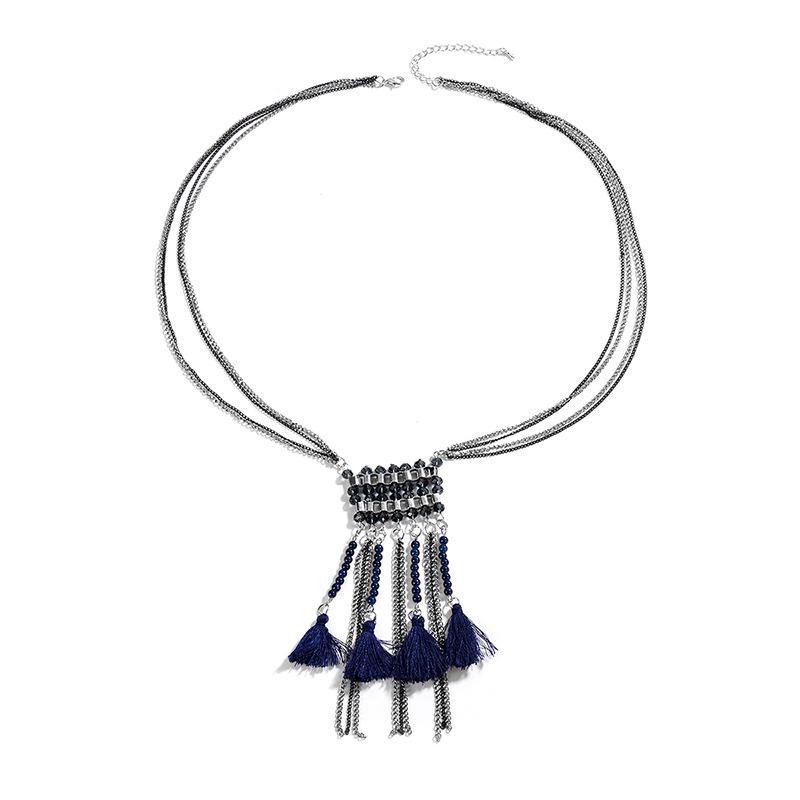 

2024 Женское модное ожерелье из сплава со стразами - Европейский и американский стиль