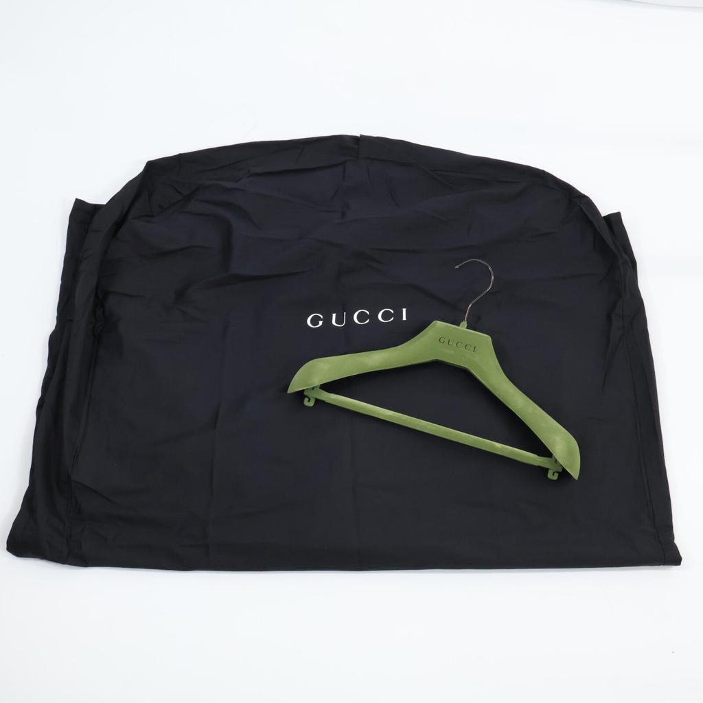 Gucci [Good condition/Domestic Regular] 582511 Velour Switching Collarless Long Coat 38 Red / blackUsed