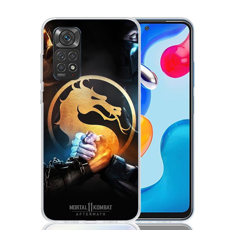 Mortal Kombat Case Phone Cover for Xiaomi Redmi Note 14 13 12S 12 11S 11 11T 11E 10S 10 Pro Plus 5G Trend Fundas Note 13 12S 12