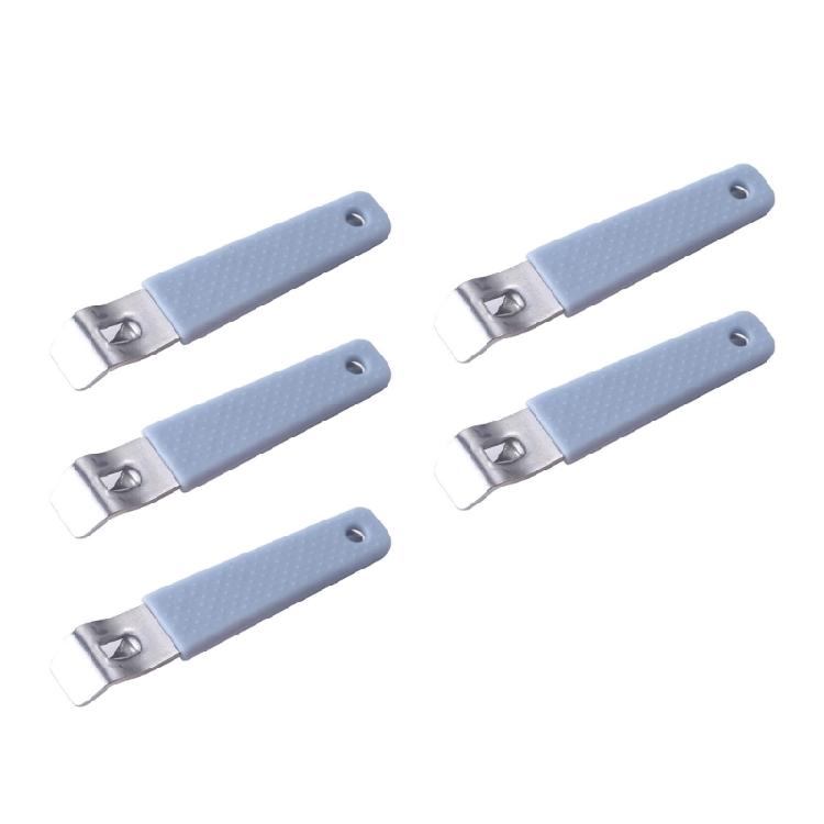 

5Pieces Ergonomic Twist Off Opener For Tight Lids And Caps For Elderly And Kids Plastic Build синій