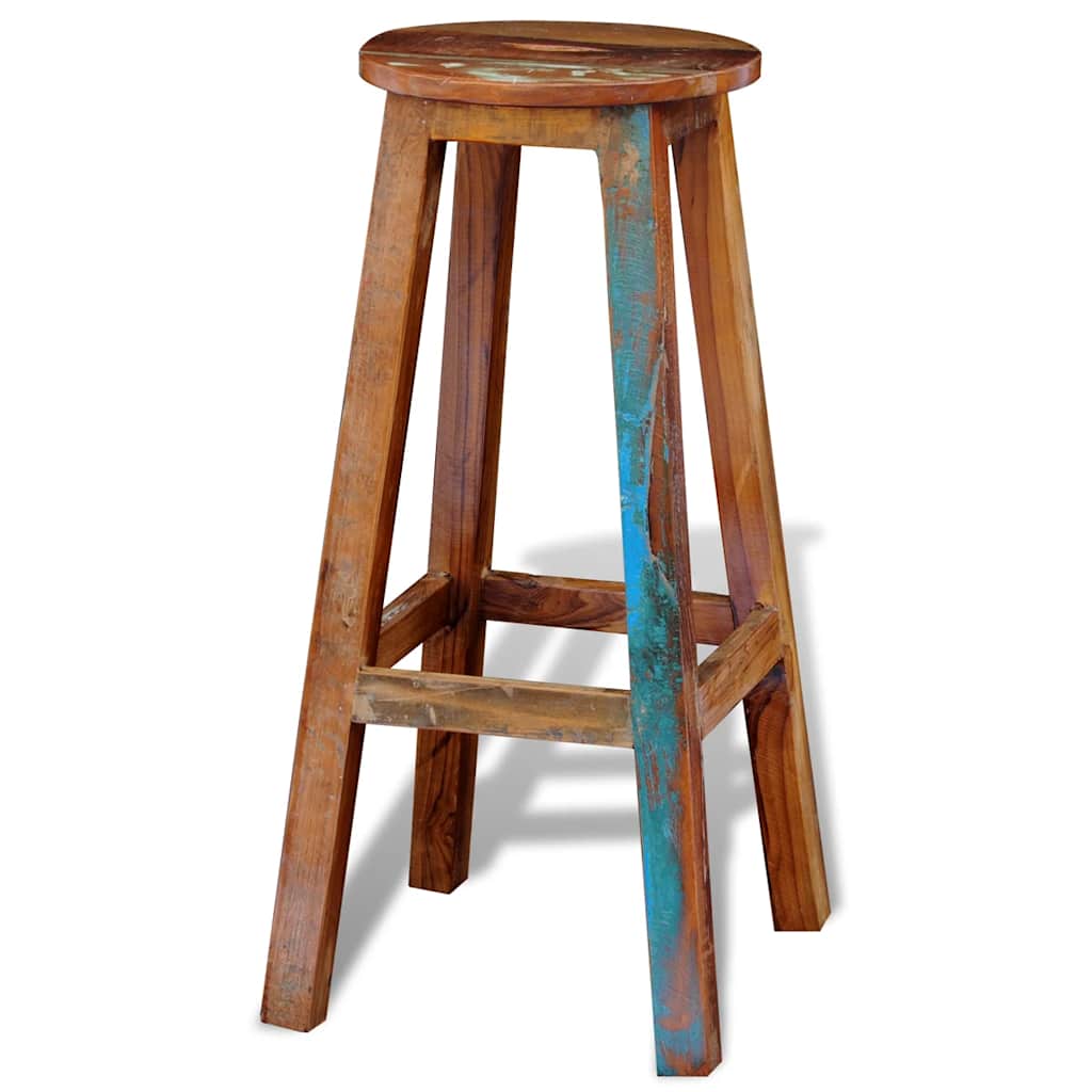 vidaXL Barhocker Altholz Massiv