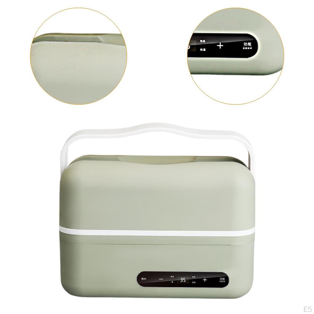 Electric Heating Lunch Box Food Warmer 1.2 L Removable Container Rectangle Bento